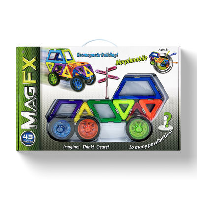 kupować Zestawy z blokiem magnetycznym dla dzieci 43 PCS Geometryczne zabawki budowlane Edukacyjne OEM online manufacture