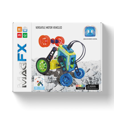 Zabawki DIY Puzzle Magnetyczne zestawy bloków wszechstronne kształty Magnetyczne płytki budowlane z kółkiem