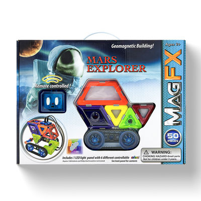 Mars Explorer Magnetic Block Sets For 5 Years+, Magnetic Tile Building Set