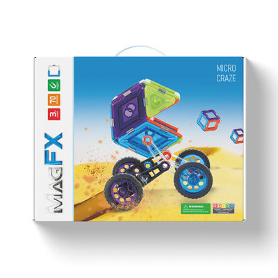 70 sztuk Puzzle Toy Magnetyczne zestawy bloków, Magnetyczne zestawy płytek budowlane