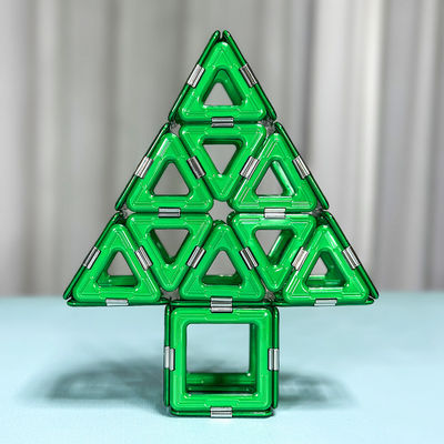 Kreatywne Puzzle 3D Magnetyczne Płytki Budowlane Bloki choinki dla dzieci