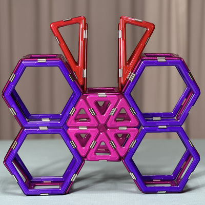 Struktura motyla 3D Magnetyczne bloki do zabawy Gładka powierzchnia budowlana Zabawki dla dzieci
